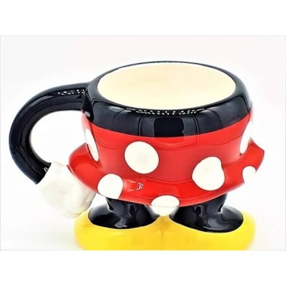 Disney Minnie Mouse 3D Ceramic Mug With Polka Dot Dress & Yellow Shoes - Picture 6 of 7